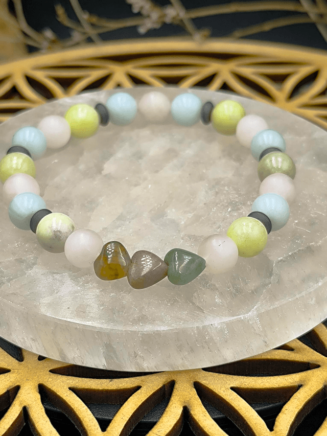 BP.012 Bracelet pastel avec coeurs
