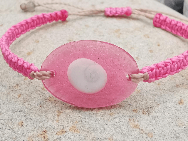 BCO-005 Bracelet ovale rose 
